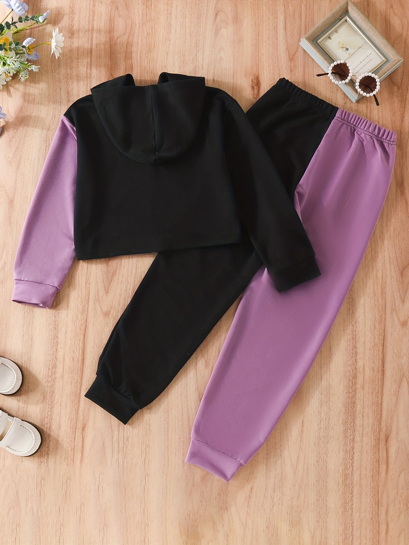 Girls Long Sleeve Hoodie Set