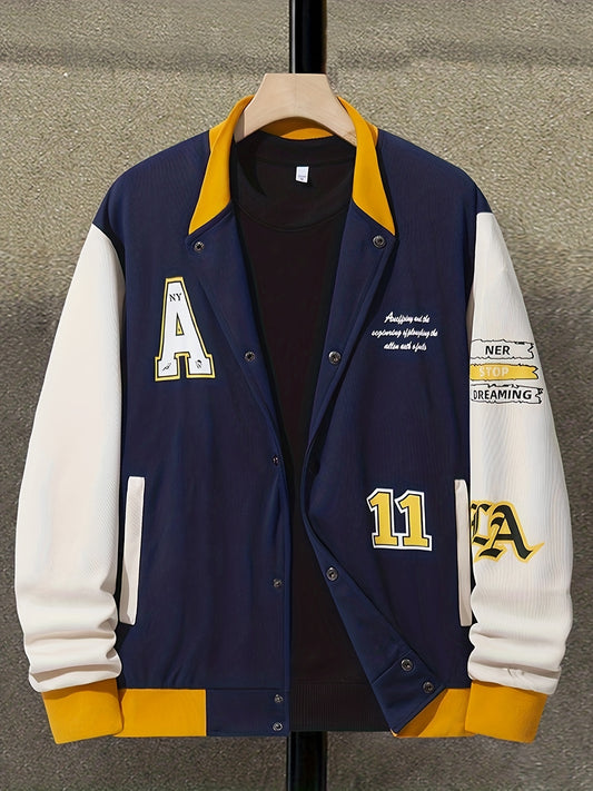 Men's Soft shell Baseball Collar Jacket