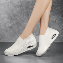 Women's Slip on Wedge Sneakers Air Cushion Comfy Height Increased Shoes