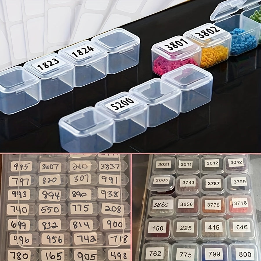 300 1000pcs Diamond Painting Tool Accessories Square Label Stickers