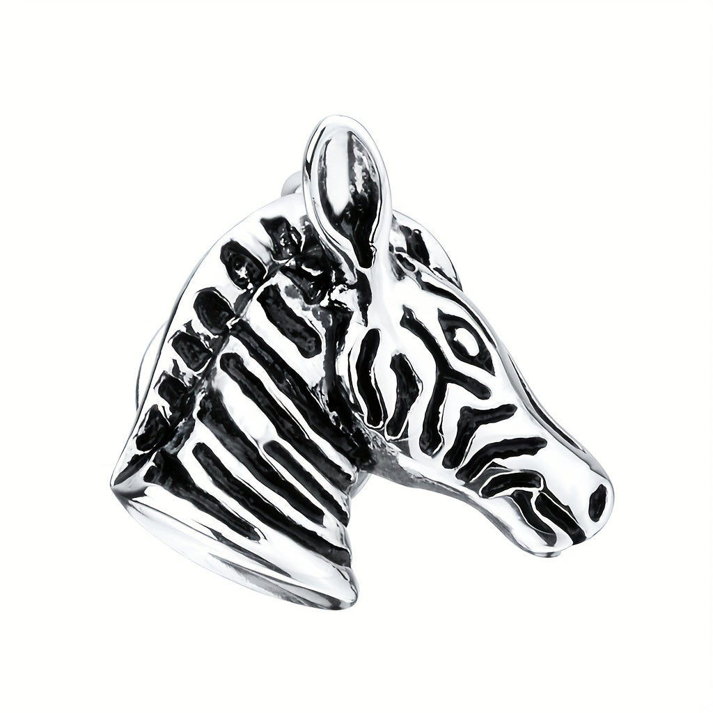 Vintage Horse Head Brooch Jewelry Suit Pin Collar Pin for Men