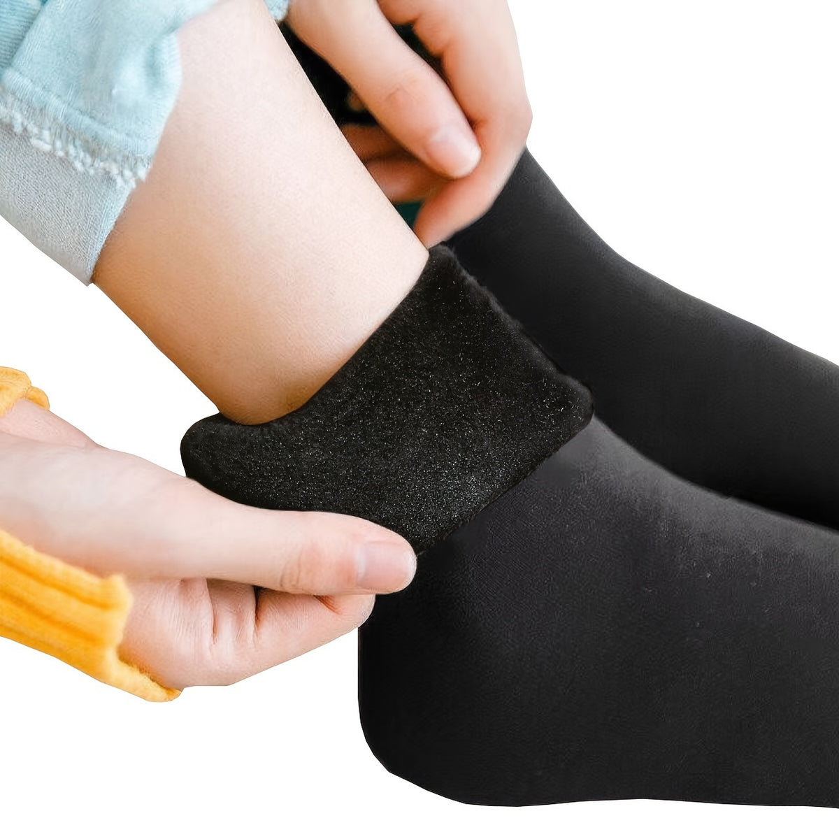 Women's Thermal Floor Socks - 1 Pair Solid Color
