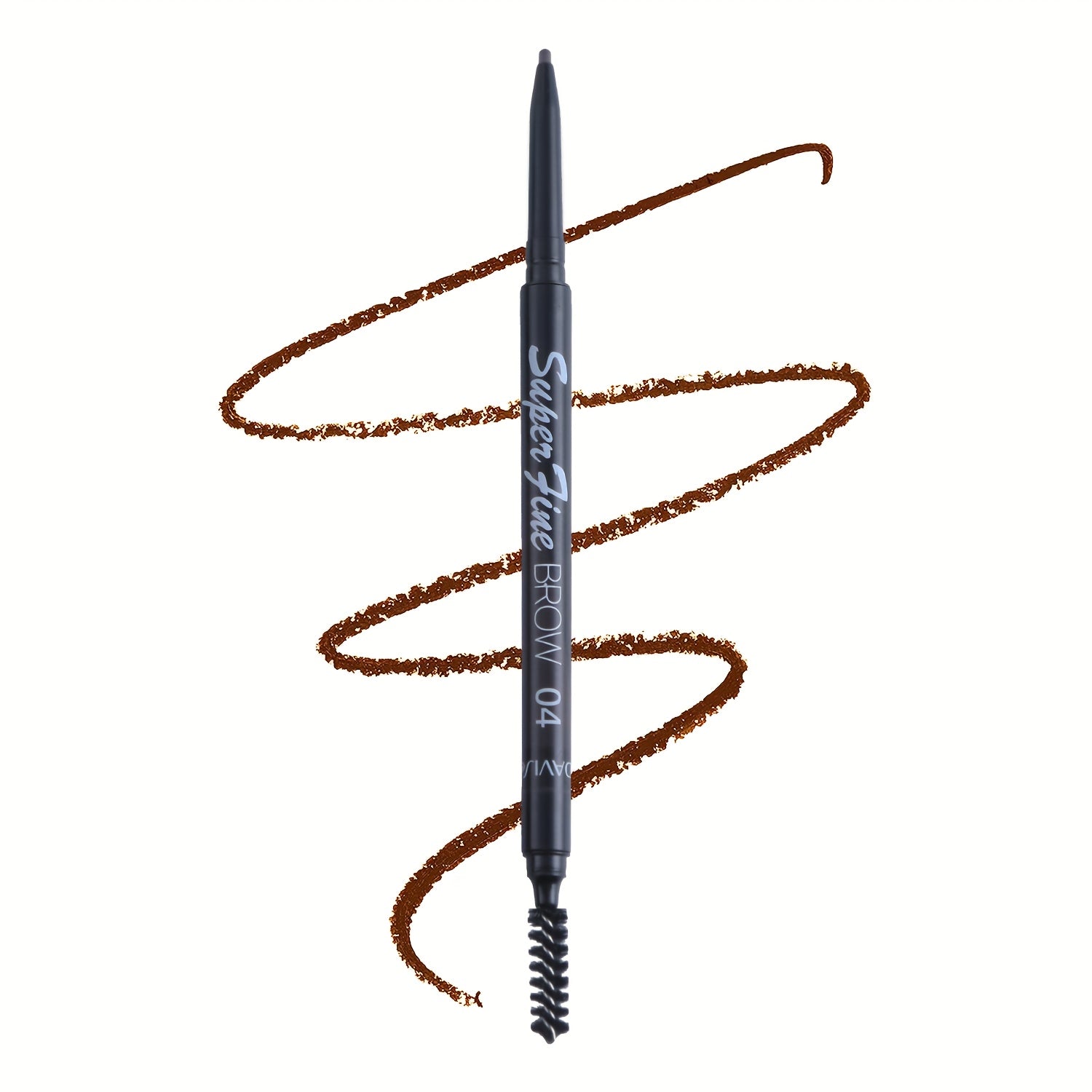 4 Colors Eyebrow Pencil with Soft Spiral Brush