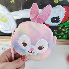 Colorful Cartoon Plush Animal Coin Purse Zipper Wallet for Girls
