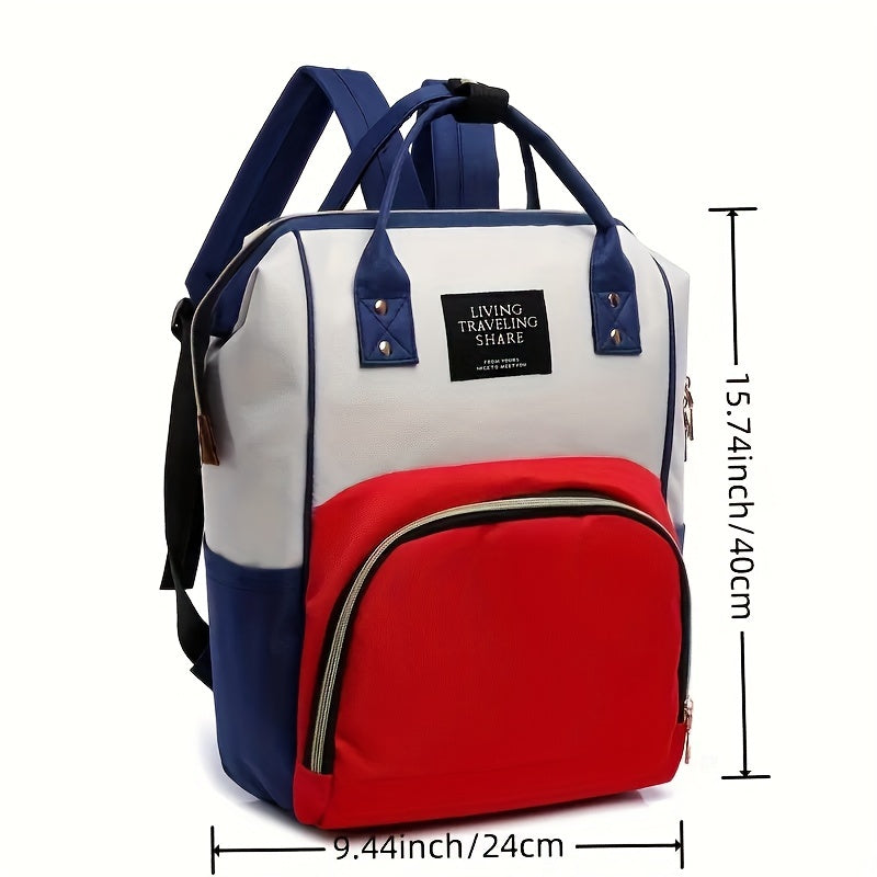 Stylish Canvas Backpack for Traveling with Baby Bottles