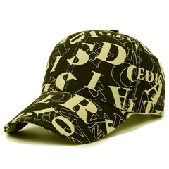Hip Hop Letter Print Baseball Cap Couple Dad Hats Adjustable Breathable