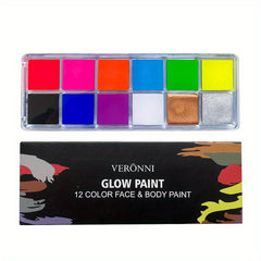12 Fluorescent Professional COS Makeup Body Painting