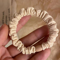 10pcs Ruched Hair Tie Scrunchies Elastic Hair Bands Ponytail Holder