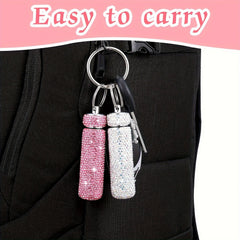 1pc First Aid Pill Sealed Jar Keychain Portable Aluminum Alloy Keychain