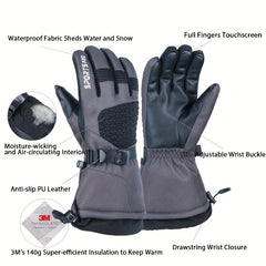 Waterproof Touch Screen Winter Ski Gloves