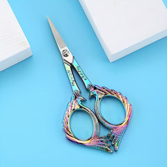 Vintage Peacock Scissors Stainless Steel Zinc Alloy Pointed And Sharp