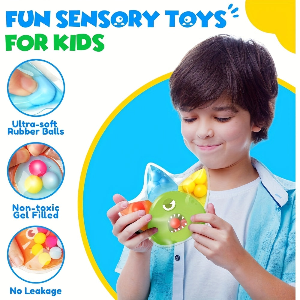 2pcs Monster Squeeze Toys Sensory Play & Fine Motor Skills Fun