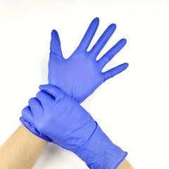 100pcs 4.5mil Nitrile Gloves Latex-Free Food Safe Textured Large Box