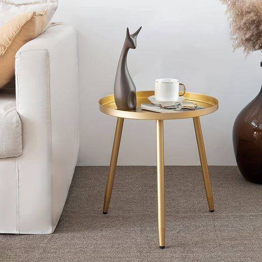 Metal End Table Side Table Coffee Table for Living Room and Bedroom