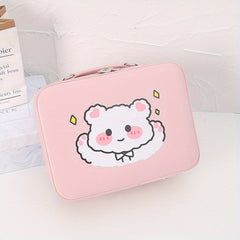 Large Capacity Cartoon Graphic Travel Toiletry Bag with Handle