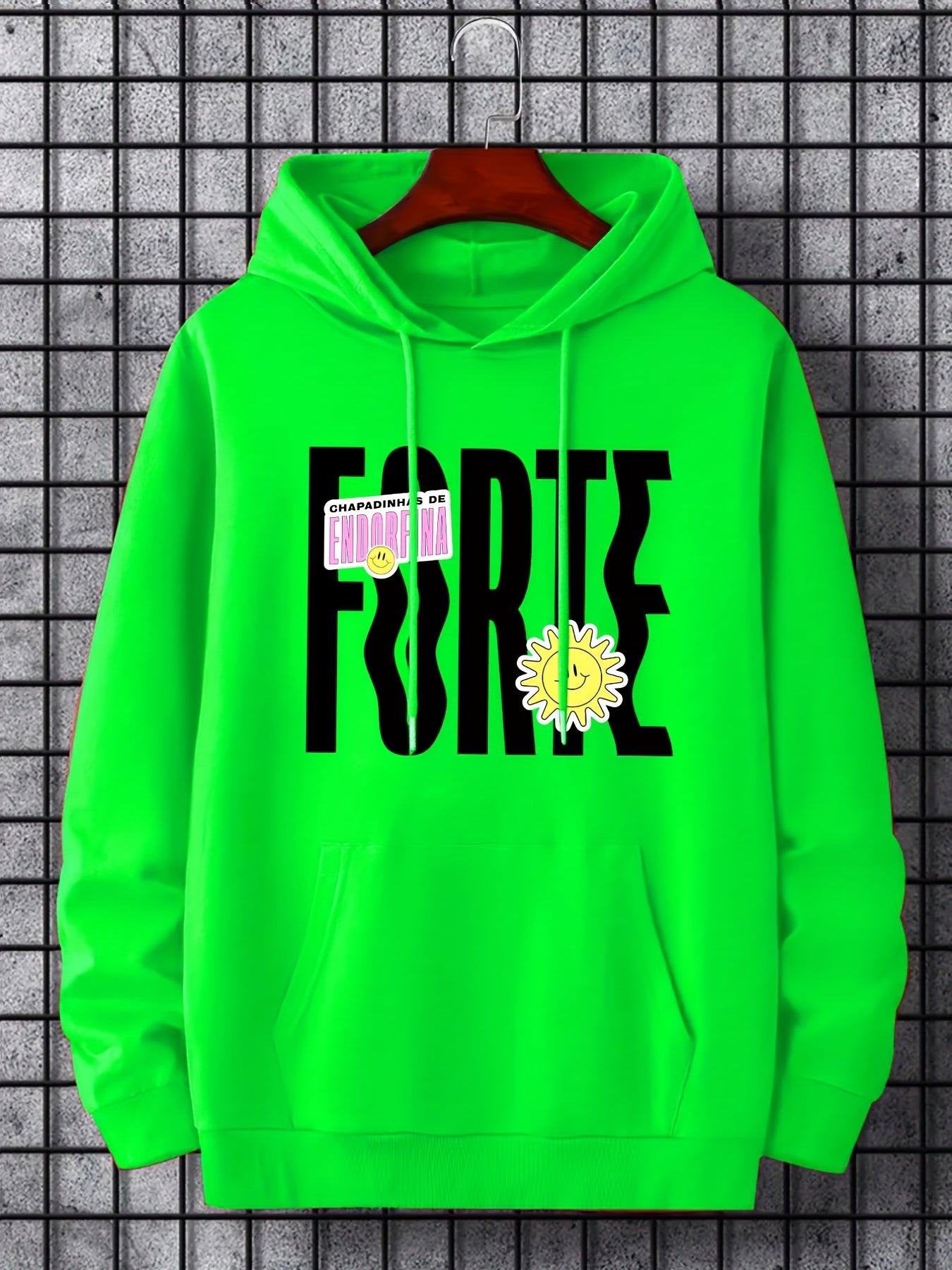 Letter Print Hoodie Hoodies For Men Men's Casual Graphic Pullover Hooded Sweatsh
