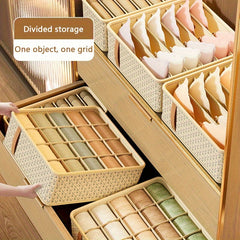6 7 Grid Underwear Storage Box Space Saving Organizer