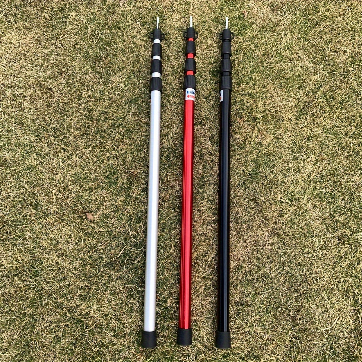 2pcs Adjustable Tent Poles Aluminum Alloy Camping Beach Shelter Tarp Awning Pole