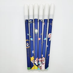 6pcs Astronaut Gel Pens 0 5mm Erasable & Minimalist