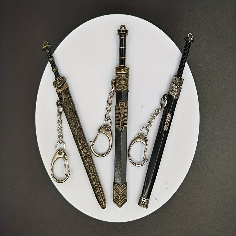 Mini Ancient Style Sword Keychain Pendant Toy
