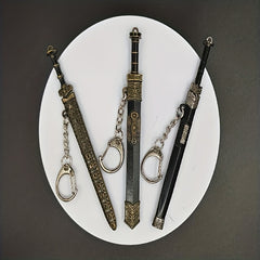 Mini Ancient Style Sword Keychain Pendant Toy