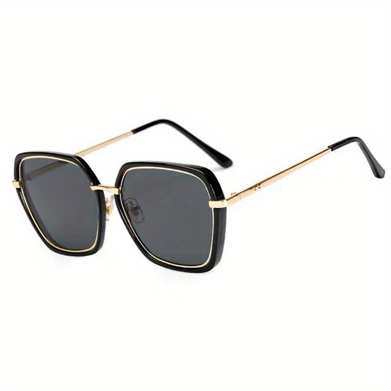 Large Polygonal Sunglasses For Women Men Casual Anti Glare Glasses