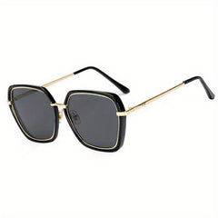 Large Polygonal Sunglasses For Women Men Casual Anti Glare Glasses