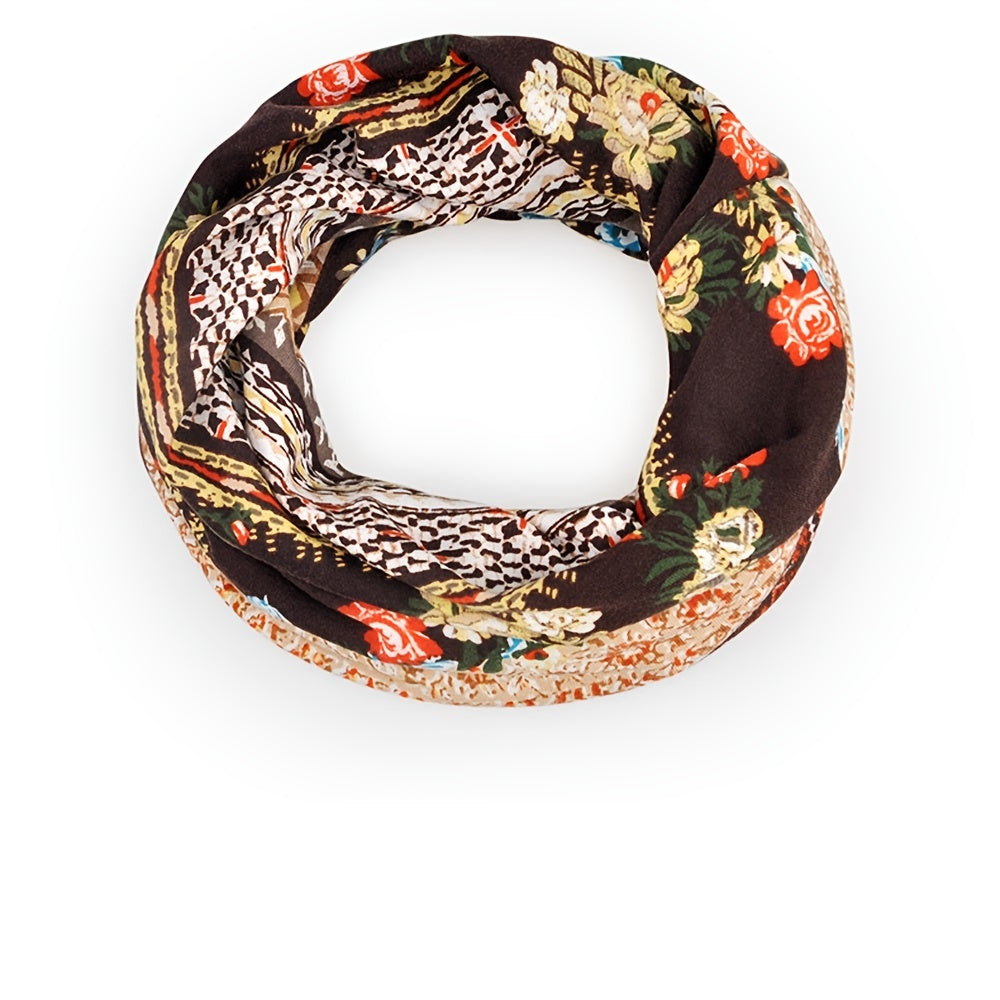 Bohemia Soft Flower Print Sleep Beanie Hat Cap 23 Inches 58 Cm
