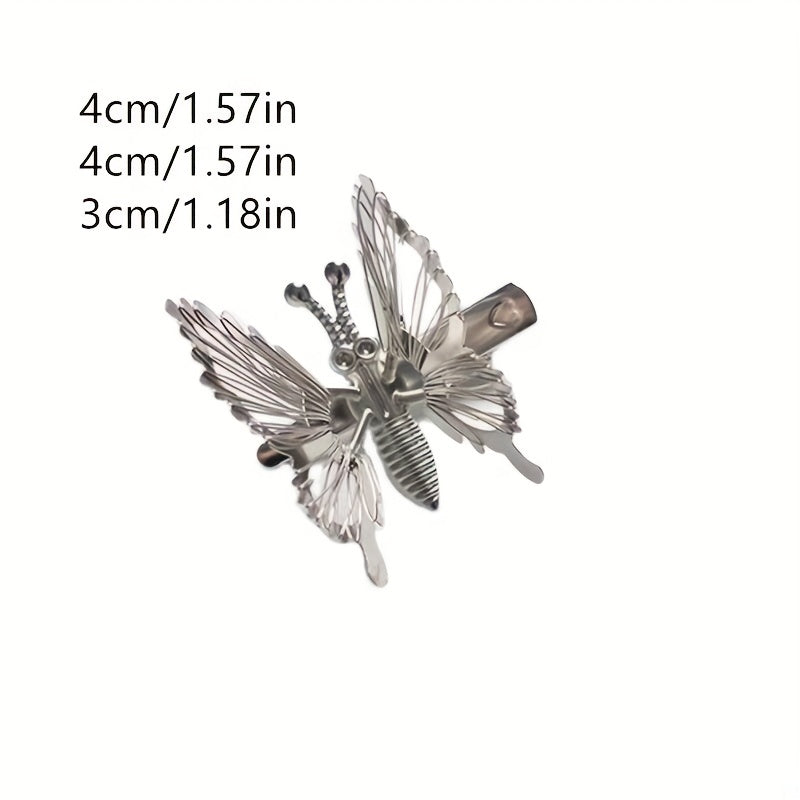 Alloy Butterfly Hair Clip Embroidery Hair Accessories