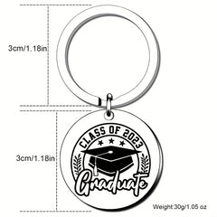 Funny Graduation Keychain for Her Him Class of 2022 High School College Grad