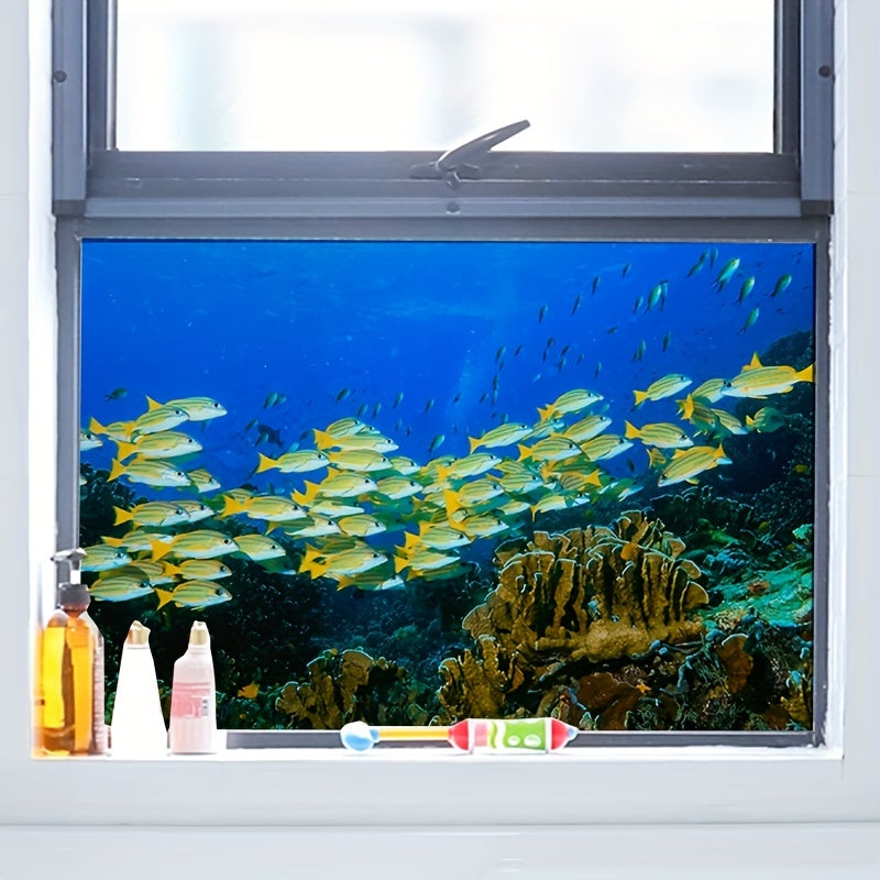 Clownfish in Seabed Privacy Stained Glass Film