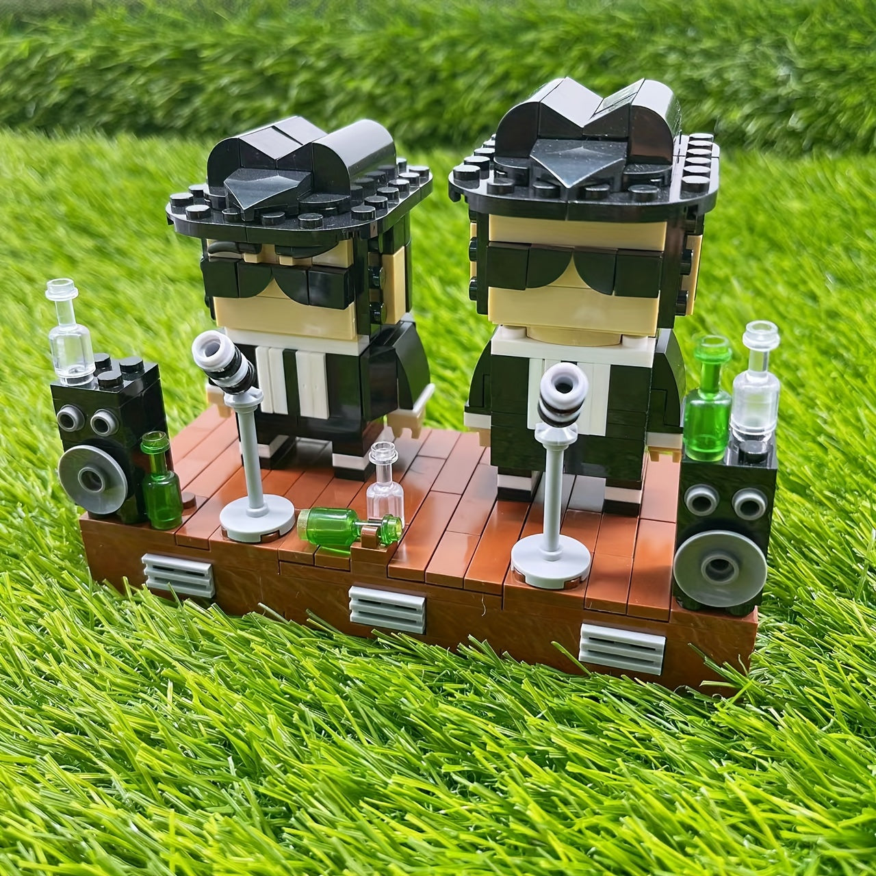 349pcs ABS Film Building Blocks Toy & Dark Brown