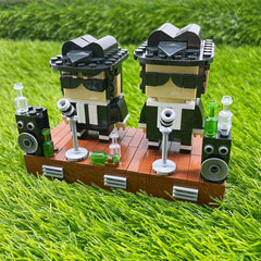 349pcs ABS Film Building Blocks Toy & Dark Brown