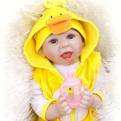 5pcs Yellow Duck Reborn Dolls Clothes Set 55-88cm Baby Doll Accessories