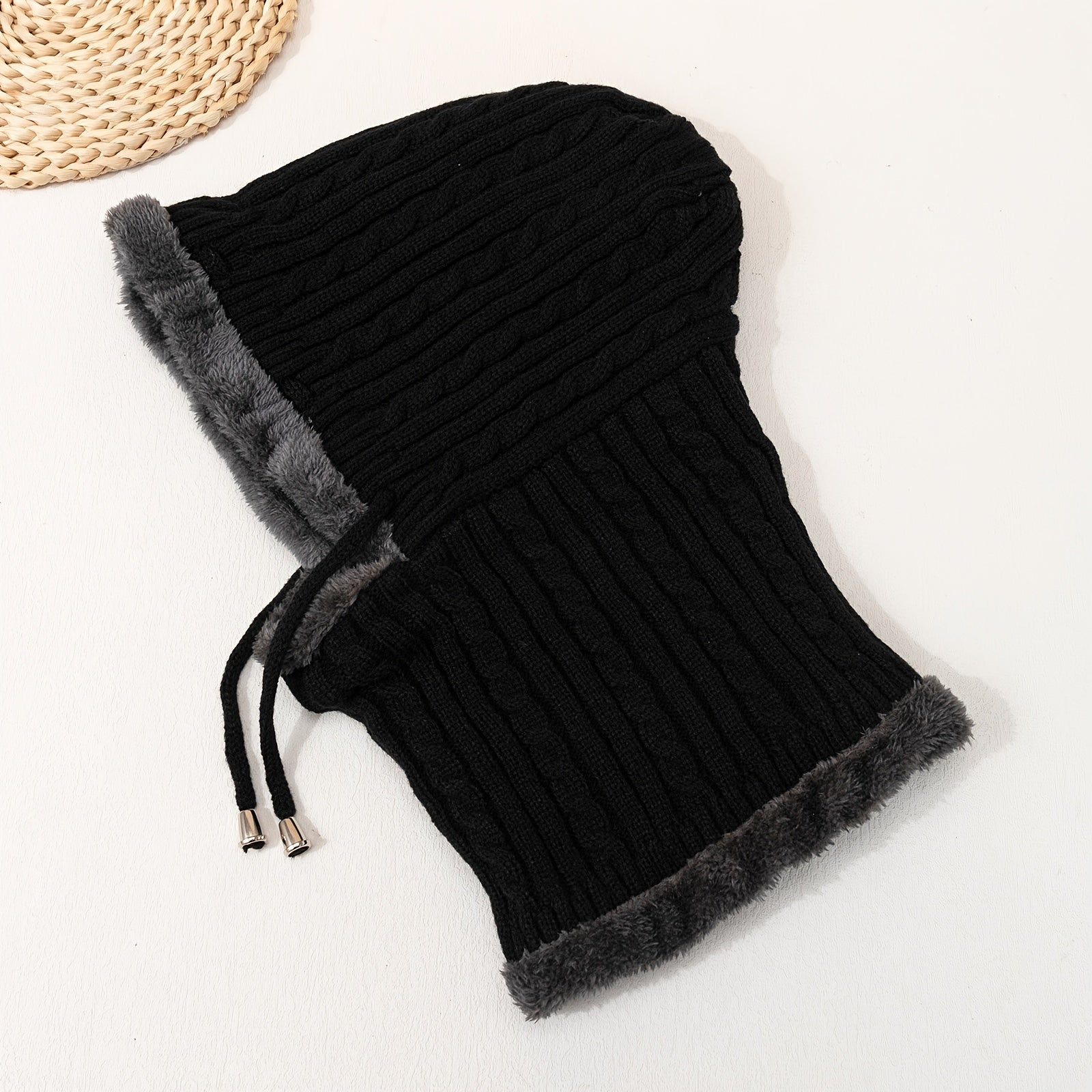 Balaclava Cap Ski Mask Knitted Hat Winter Hat Men Unisex Lined