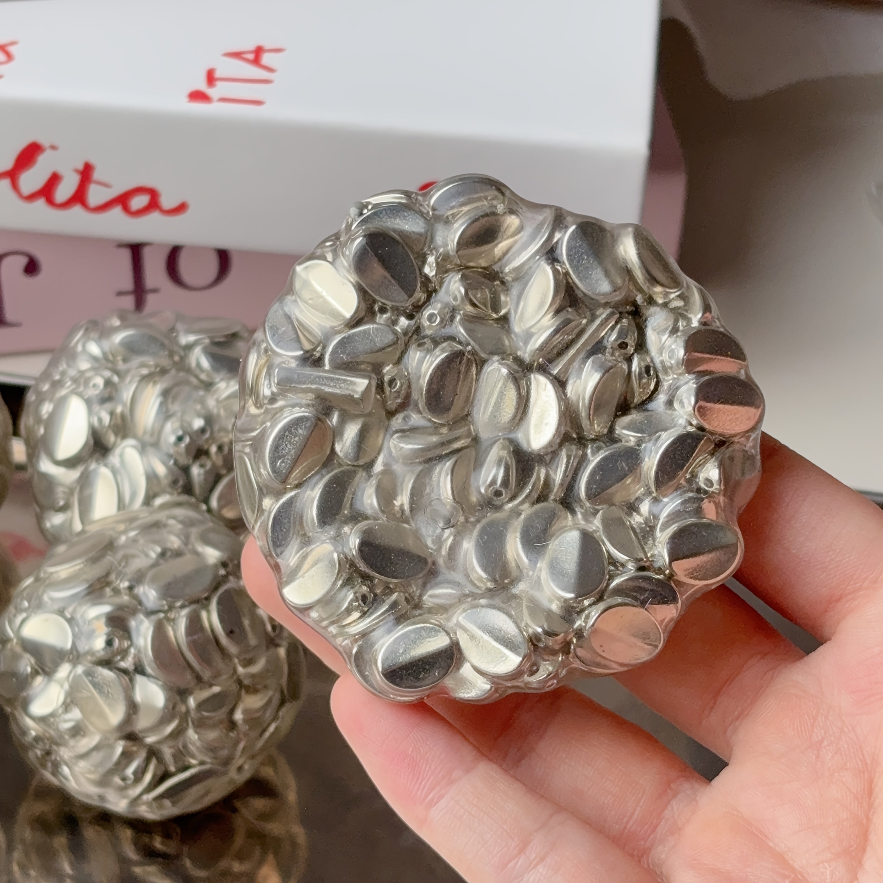 Cyberpunk Metal Ball Stress Relief Squeeze Ball