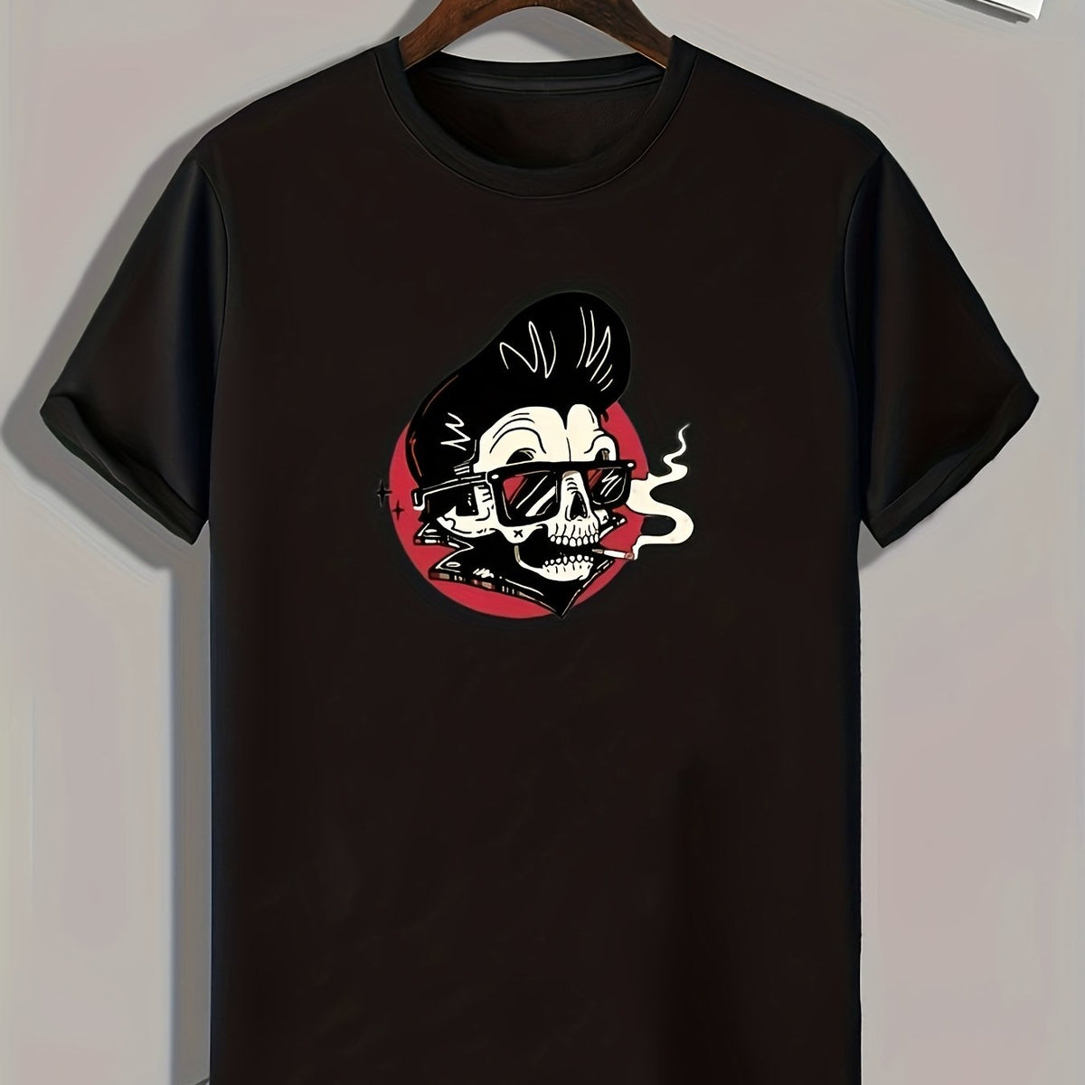 Skull Print Men's Graphic T shirt Casual Comfy Tees For Summer