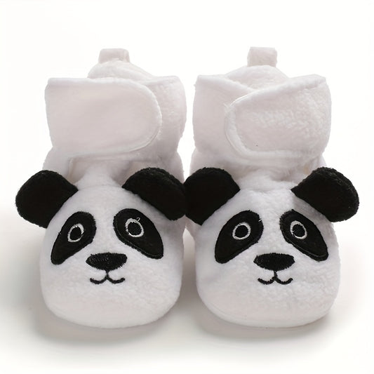 Baby Girls Cartoon Animal Boots Non Slip Warm Fleece Toddler Shoes