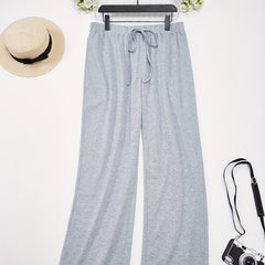  Sporty Pants Women's Plus Wide Leg Trousers