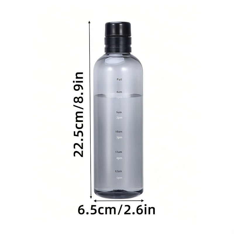 500ml 750ml Clear Plastic Water Cup With Time Scale