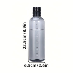 500ml 750ml Clear Plastic Water Cup With Time Scale