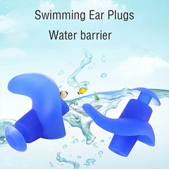 Waterproof Silicone Ear Plugs for Adults - 2 Pairs