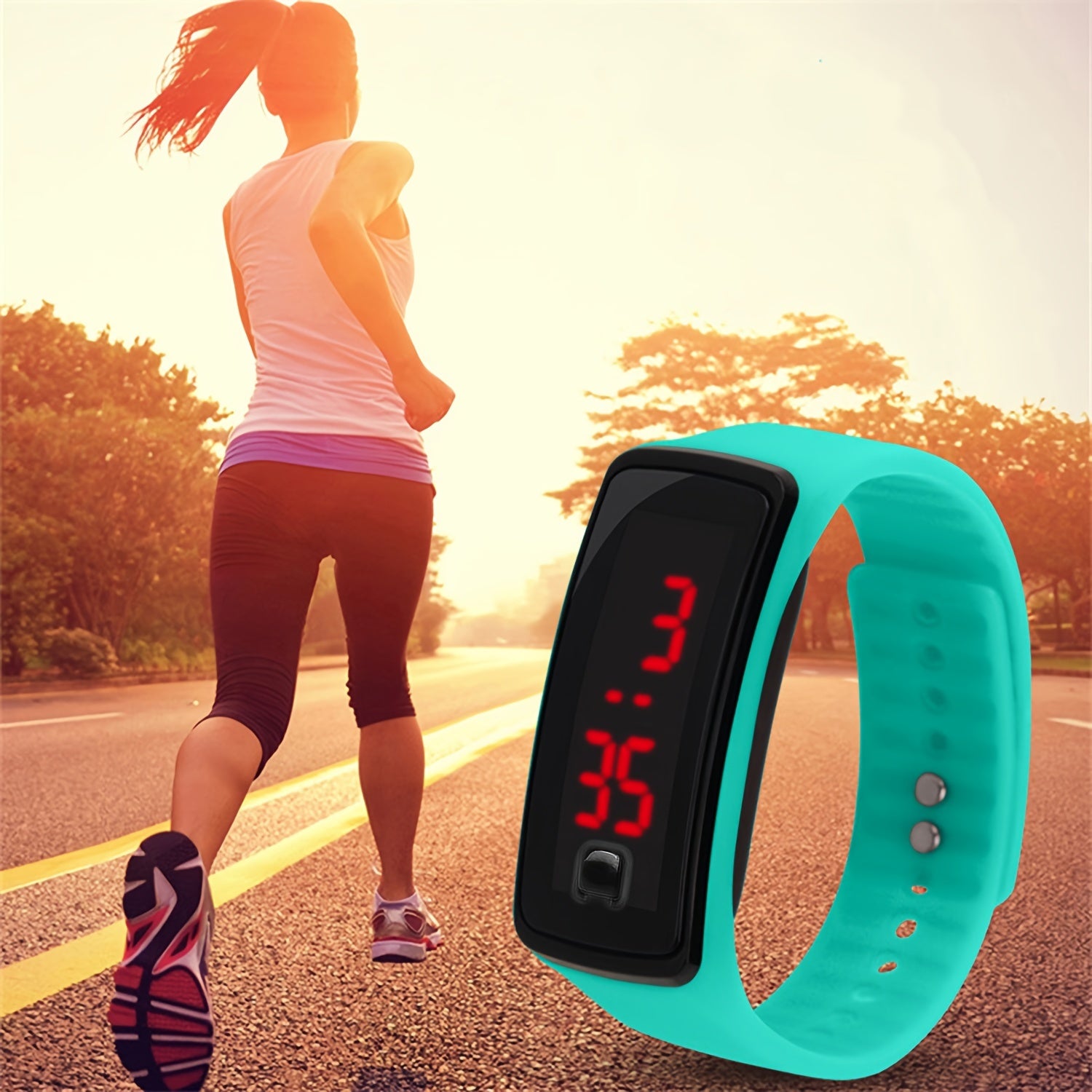Silicone Strap Children's Electronic Watch