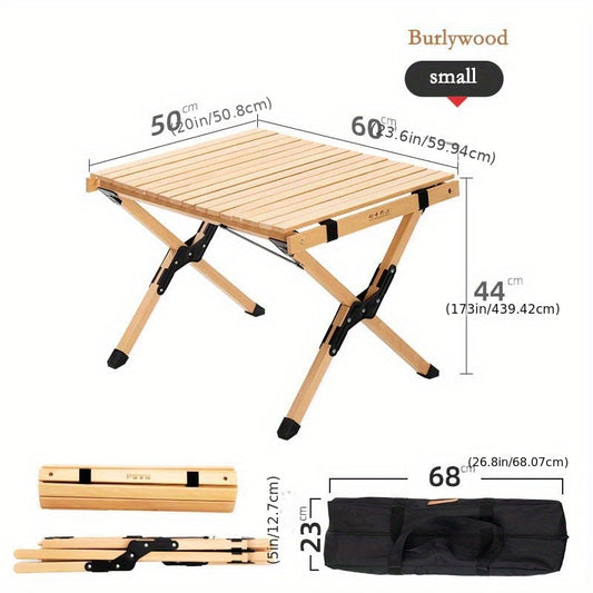 Portable Folding Aluminum Table for Camping & Outdoor Leisure