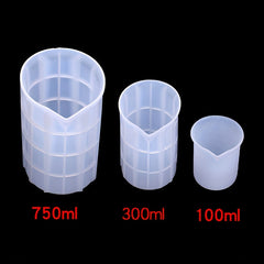 Silicone Measuring Cup DIY Crystal Drop Gel Silicone Mold With Scale