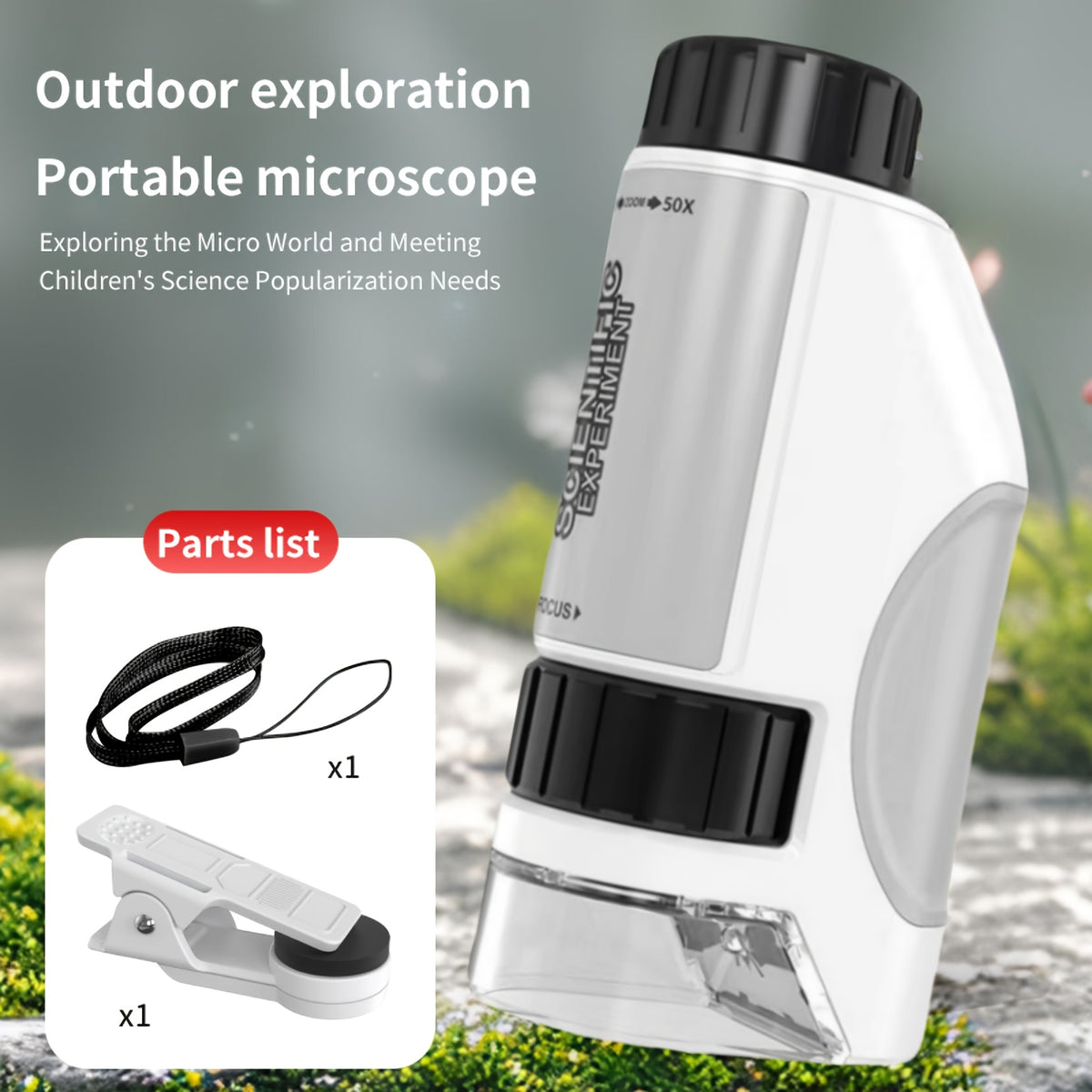Portable Optical Microscope Toy for Kids - Explore Microscopic World!