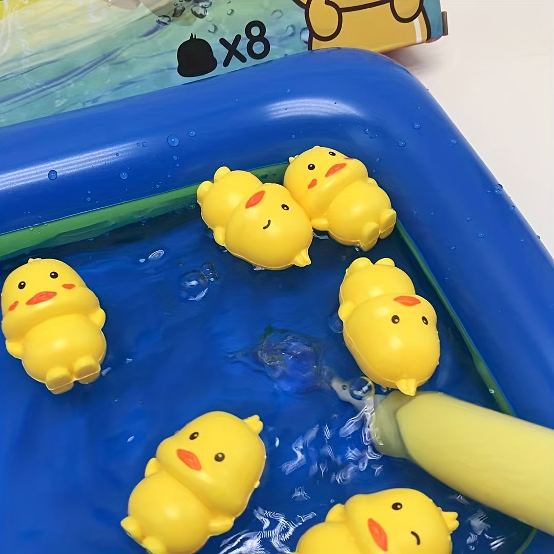Baby Bath Toys Set with Ducks & Pump