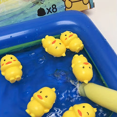 Baby Bath Toys Set with Ducks & Pump