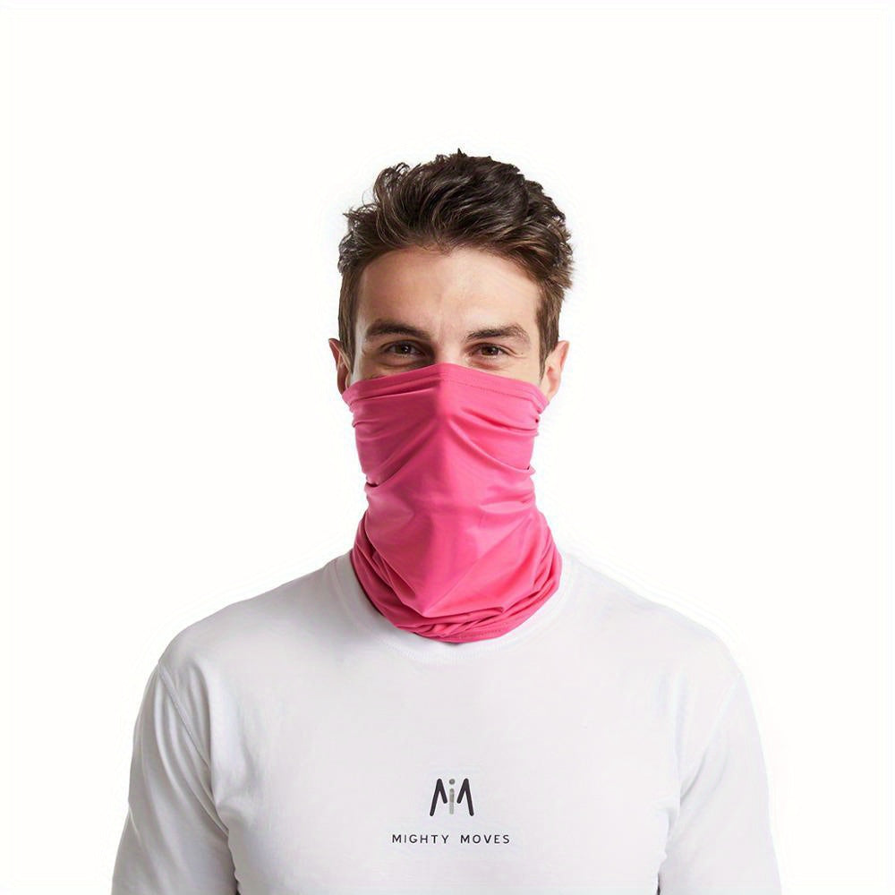 Elastic Breathable Neck Gaiter Tube Men Scarf Half Face Cover Bandana Headwear