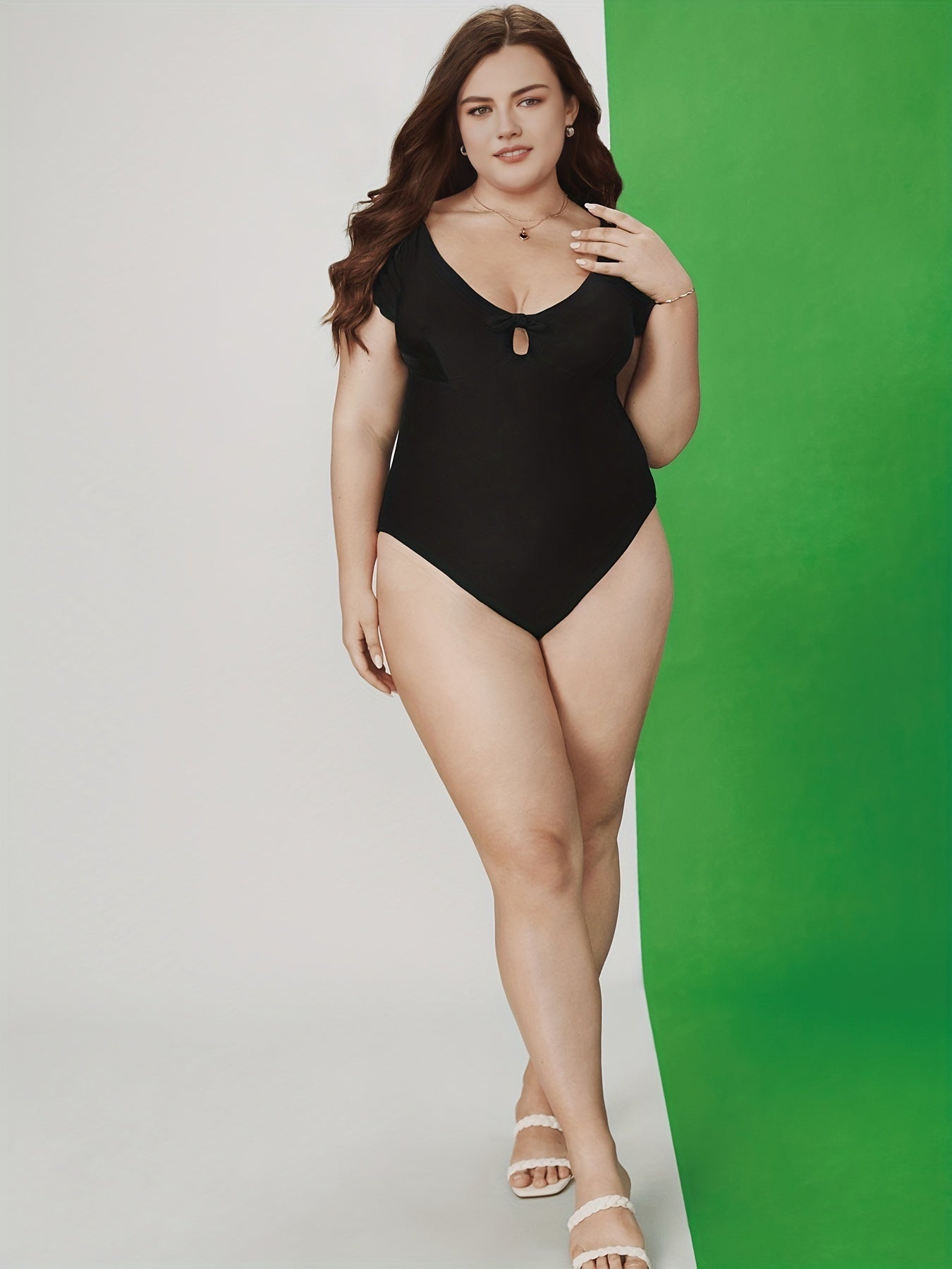  Vacay Swimsuit Cap Sleeve One Piece